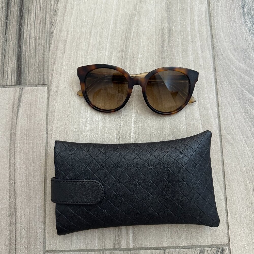 Bottega Veneta Sunglasses | Tortoise Shell Frame | With Case